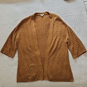 JJill Cardigan Sweater Golden Color Large Petite